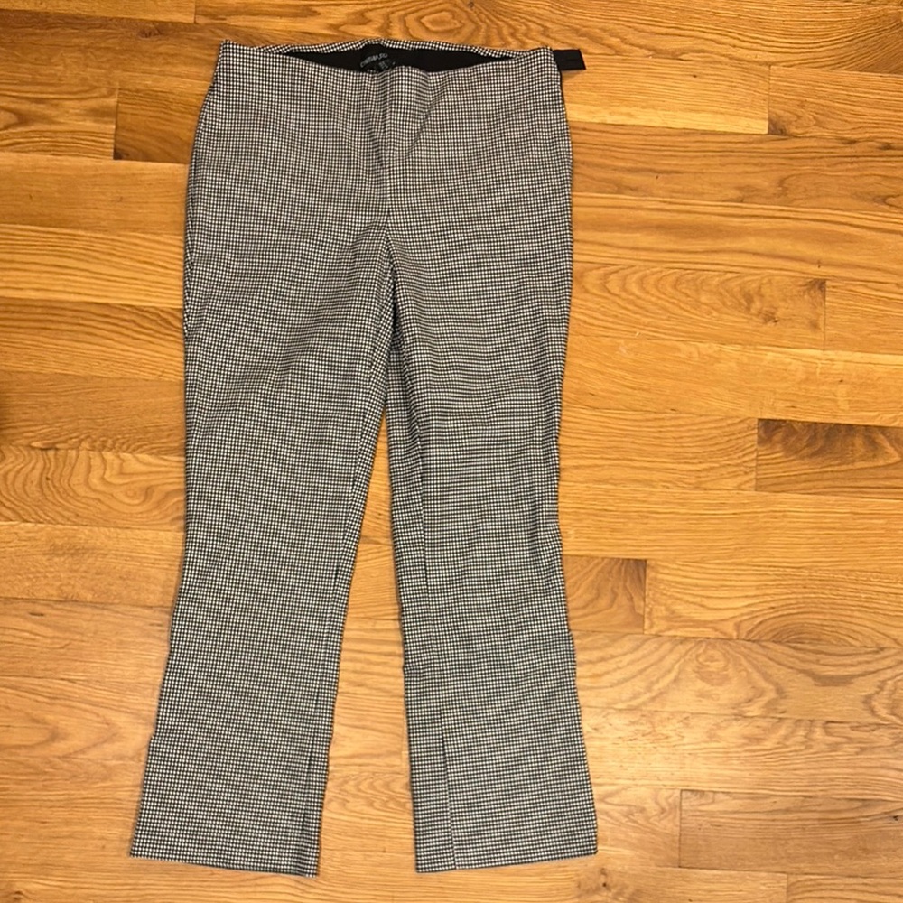 Cynthia Rowley Black and White Houndstooth Pants